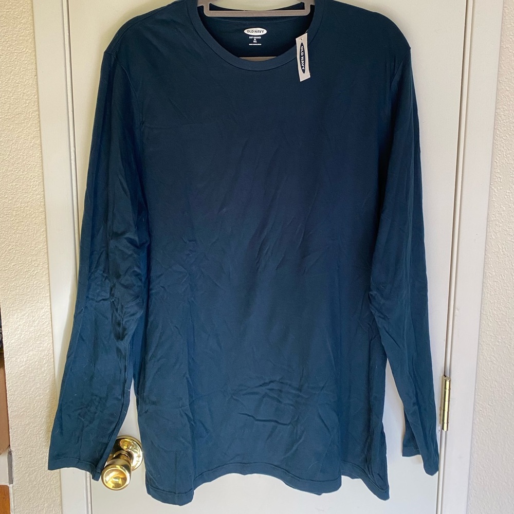 NWT Mens Blue Long sleeve shirt
